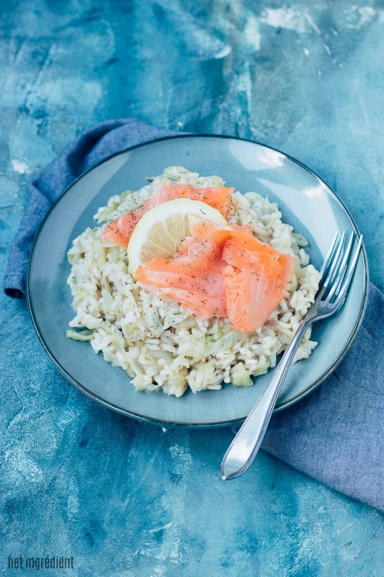 Risotto Met Spitskool En Gerookte Zalm Deb S Bakery Kitchen