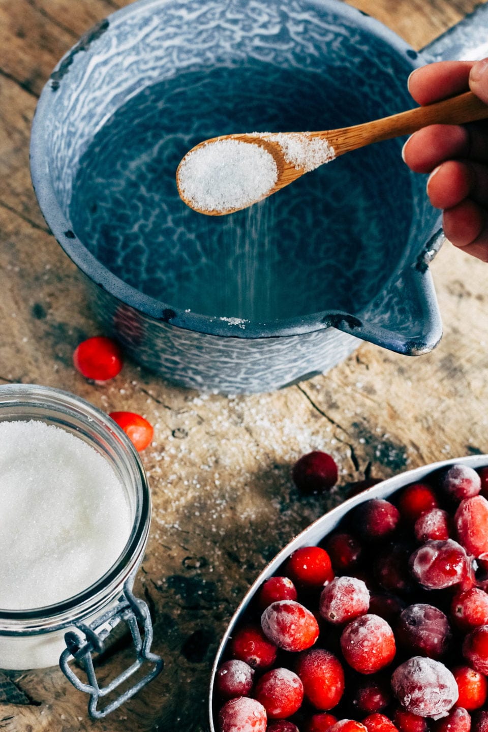 gesuikerde cranberries