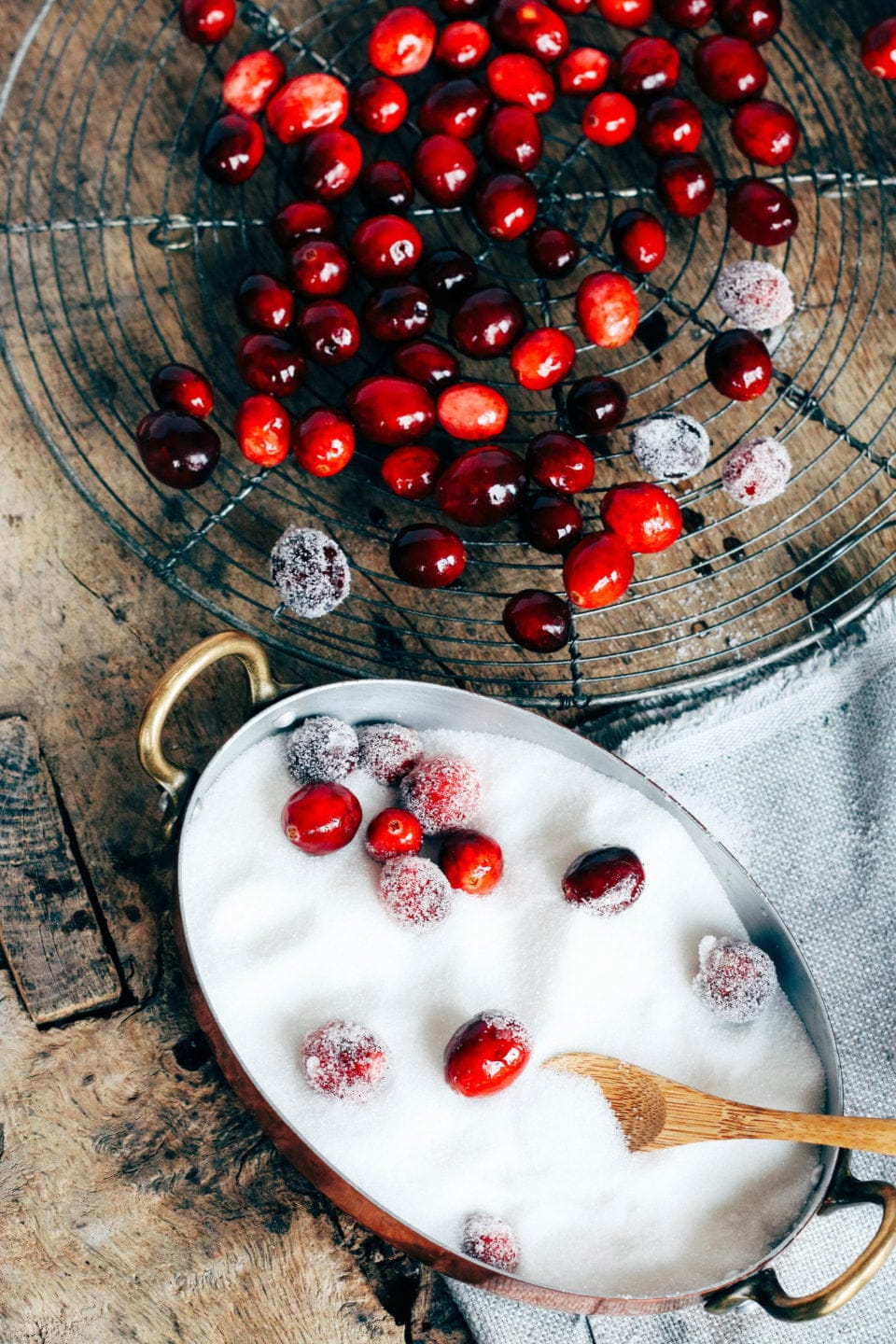 gesuikerde cranberries