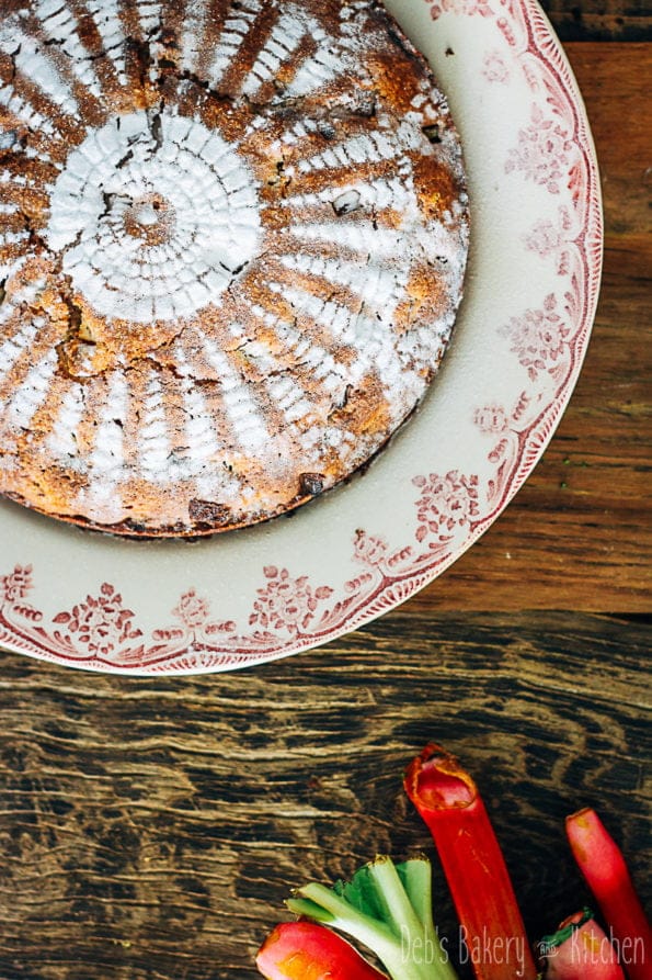 Rabarber yoghurtcake