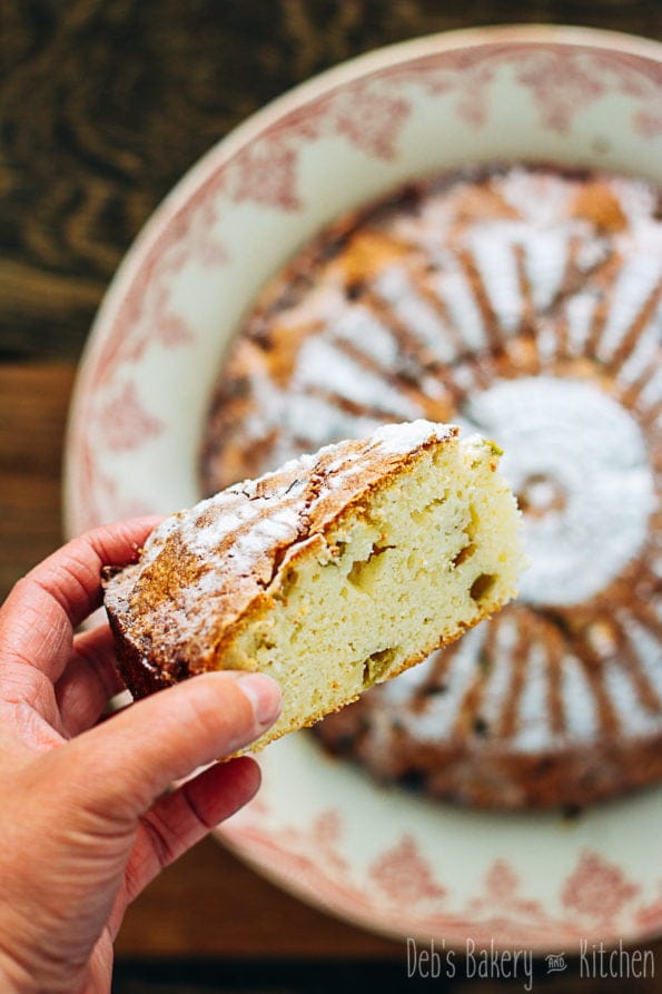 Rabarber yoghurtcake