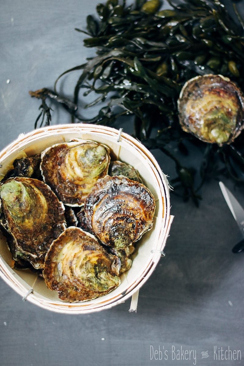 oesters met perenvinaigrette