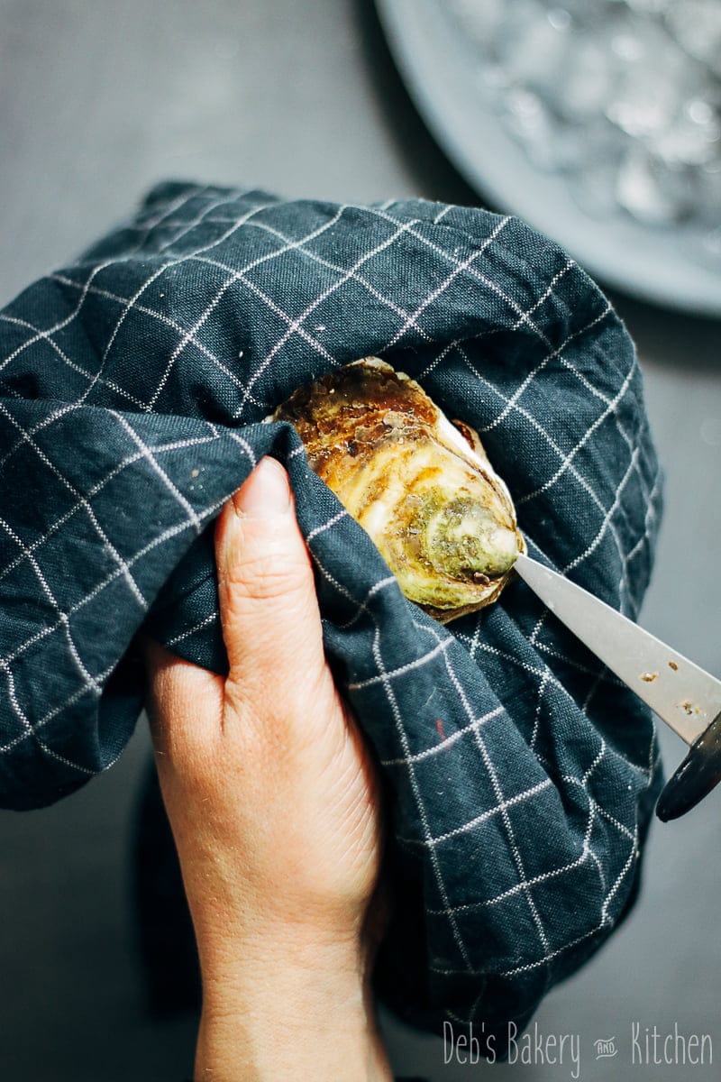 oesters met perenvinaigrette