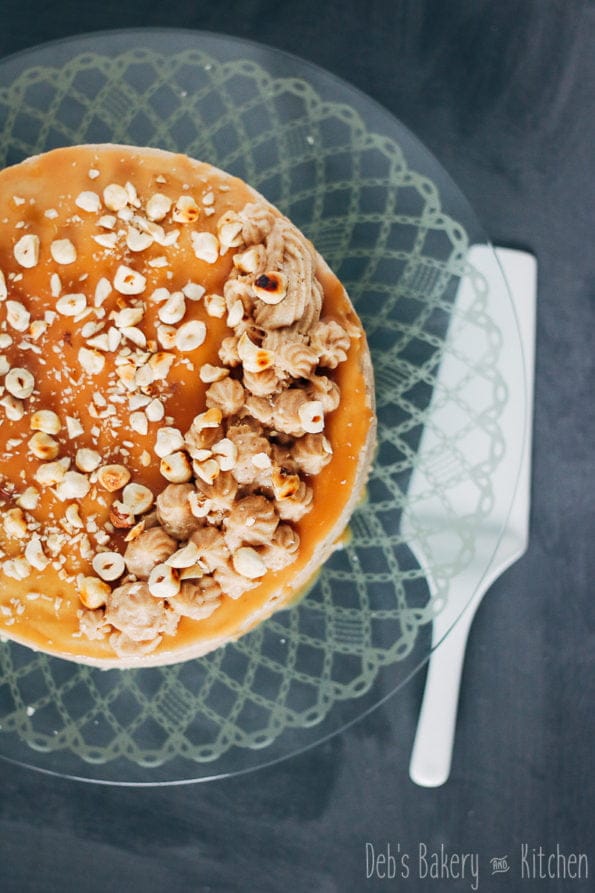 hazelnoot kastanjetaart met karamel