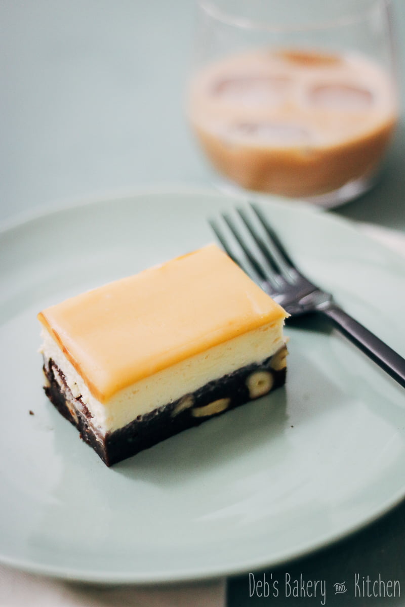Brownie cheesecake met amarula