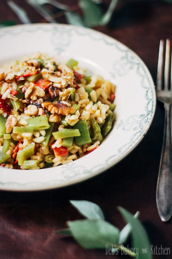 risotto met snijbonen en chorizo