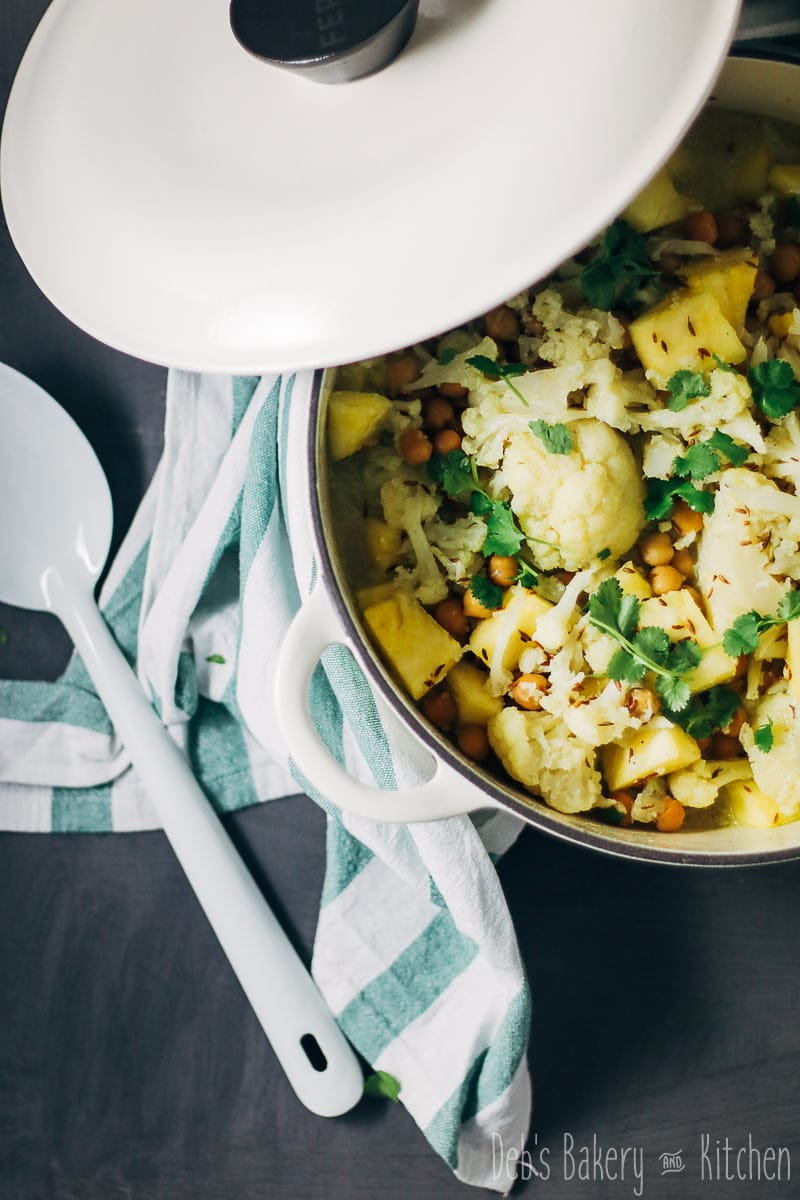 Bloemkoolcurry met ananas