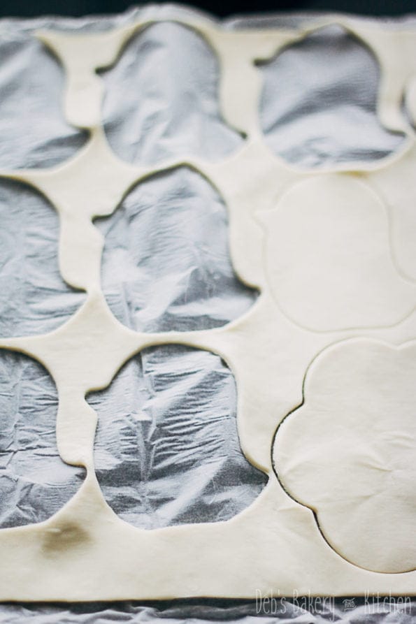 Paasfiguren van bladerdeeg