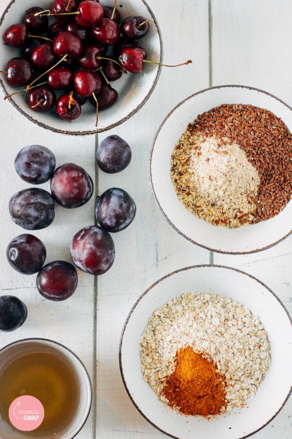 Havermout smoothiebowl met vers fruit