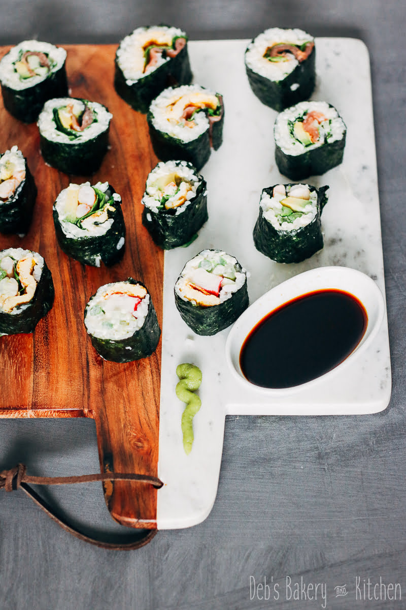 5 soorten homemade sushi