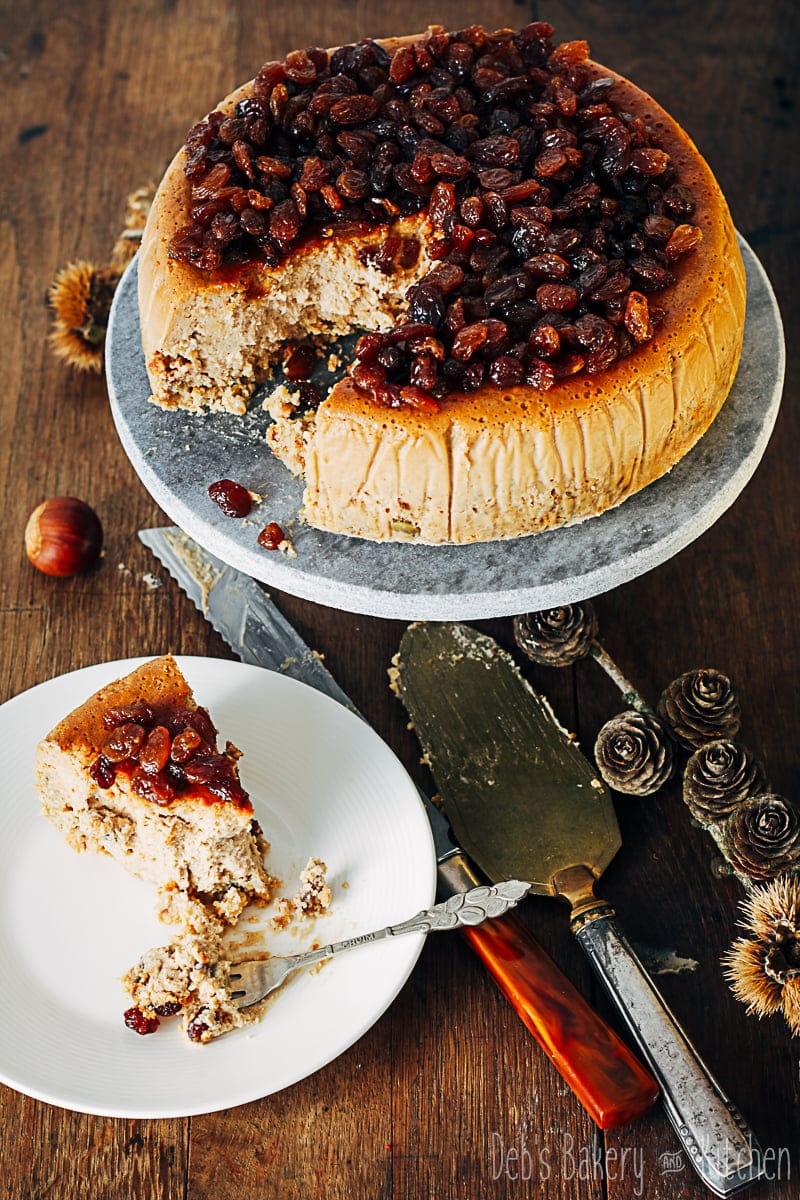 cheesecake met geitenkaas, rozijnen en liqor 43