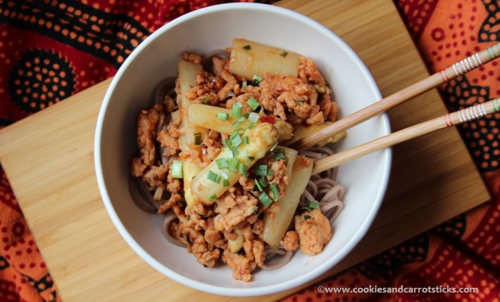 Witte asperges op oosterse wijze