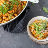 risotto met witte bonen en stoofvlees