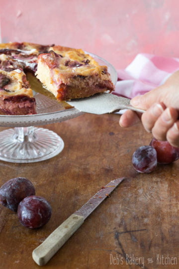 pruimen custardcake