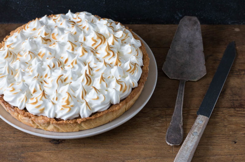 Salted caramel meringue taart • Deb's Bakery & Kitchen