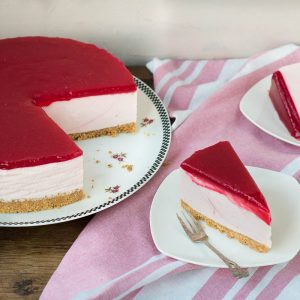 no bake appel cranberry cheesecake