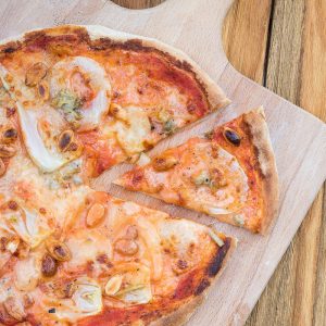 pizza met venkel en gorgonzola