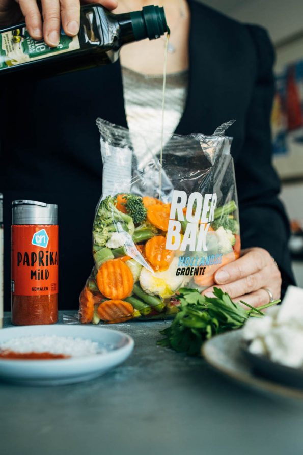 Frittata met Hollandse groenten en feta