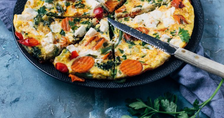 Frittata met Hollandse groenten en feta