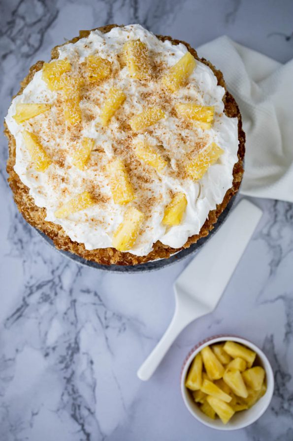 ananas kokoscake met kokosroom