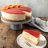 Mango kwarktaart met bloedsinaasappel