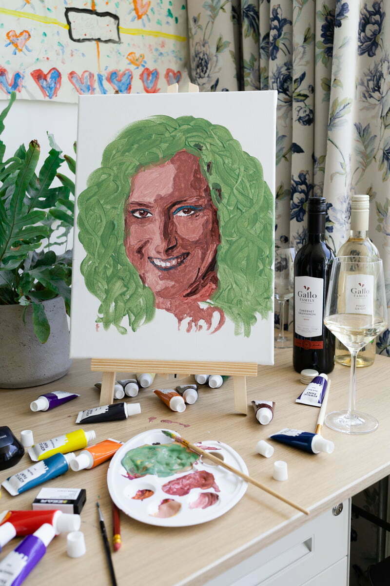 Me-time schilder workshop met goede wijn