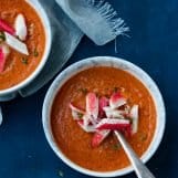 zongedroogde tomatensoep met surimi