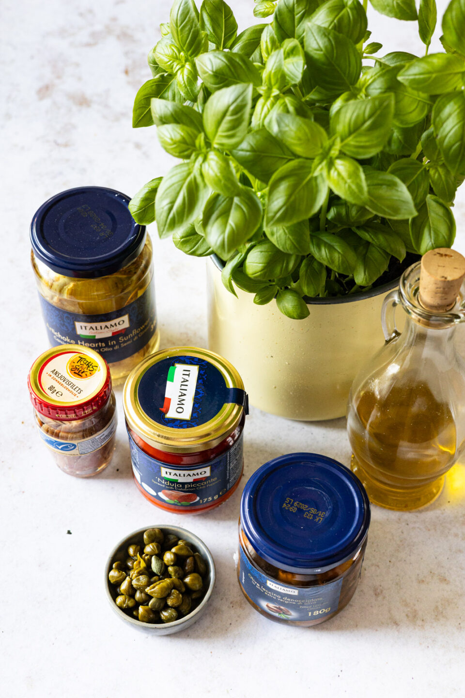 vlees, vis en overige toppings