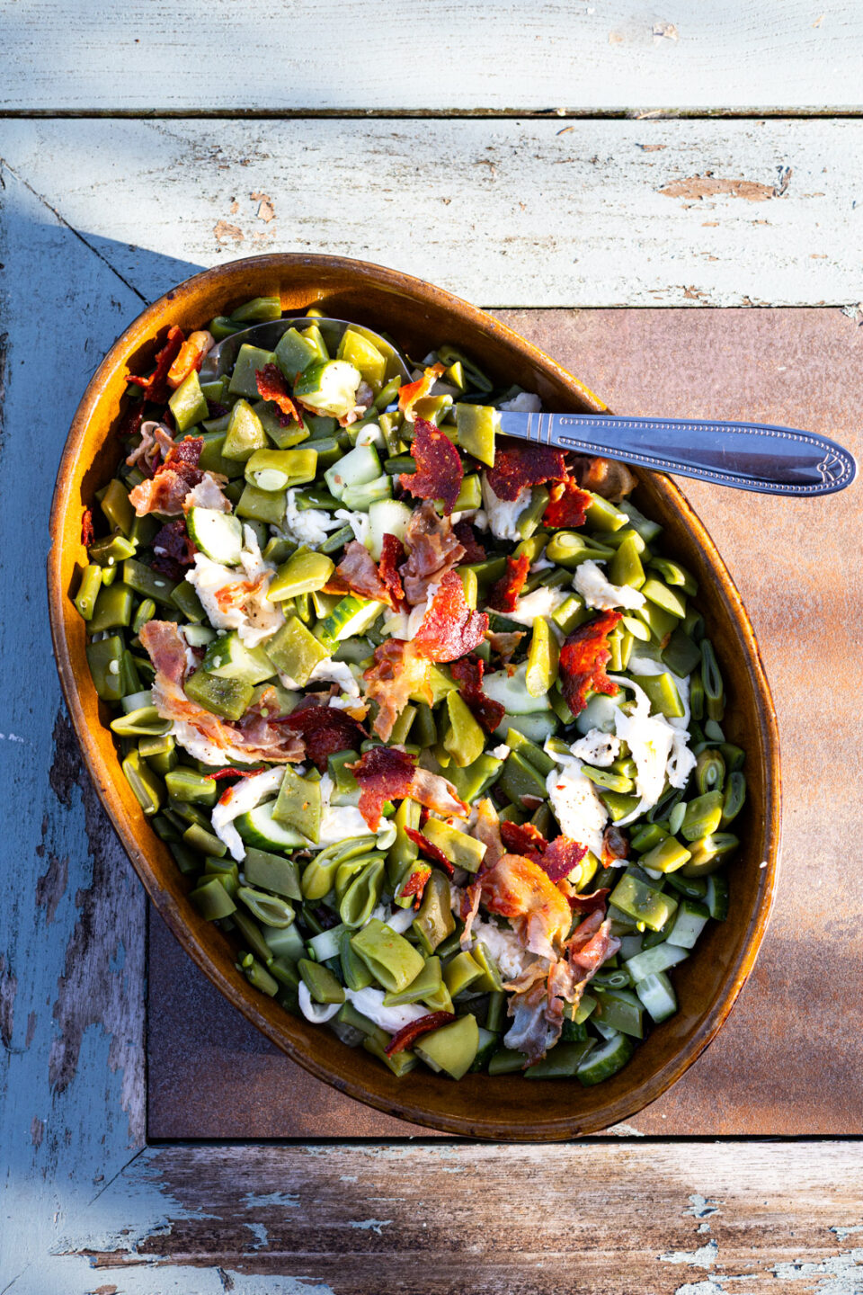 snijbonensalade